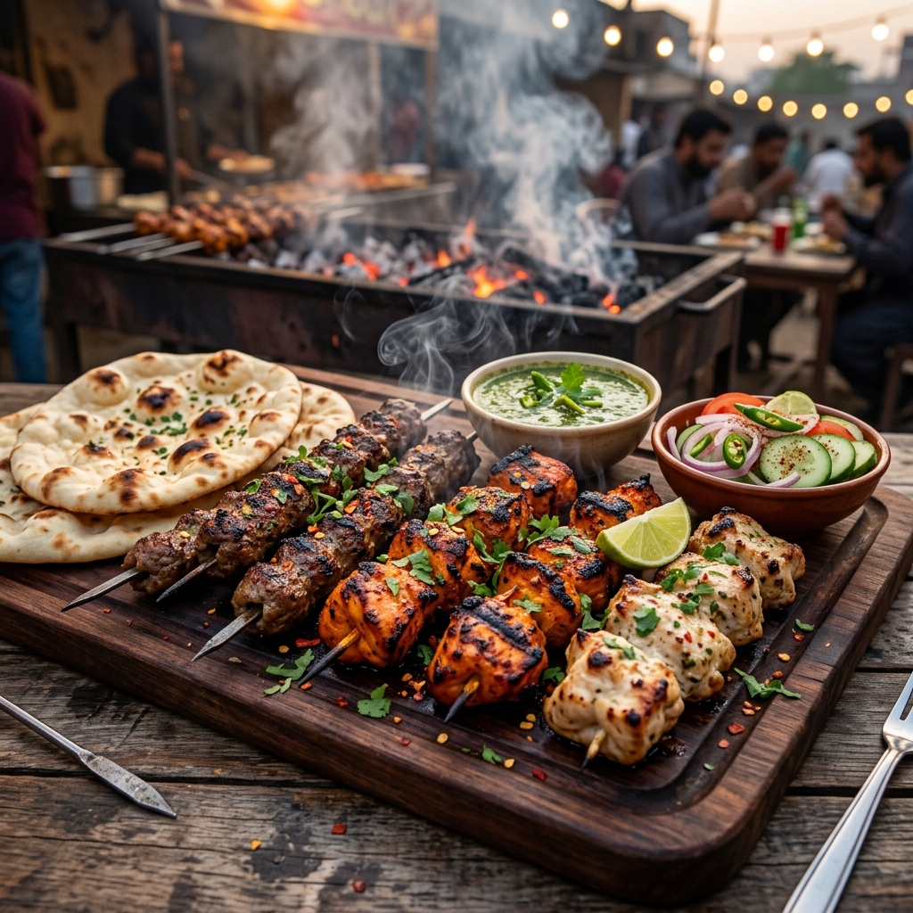 Savor the Authentic Taste of Pakistani BBQ Seekh Kababs in Madinah
